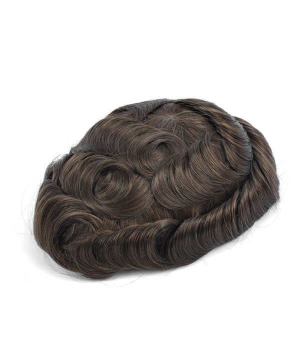 Bella(Q6)- 8"*10" Full Lace Men Hair System - Hormel Wigs
